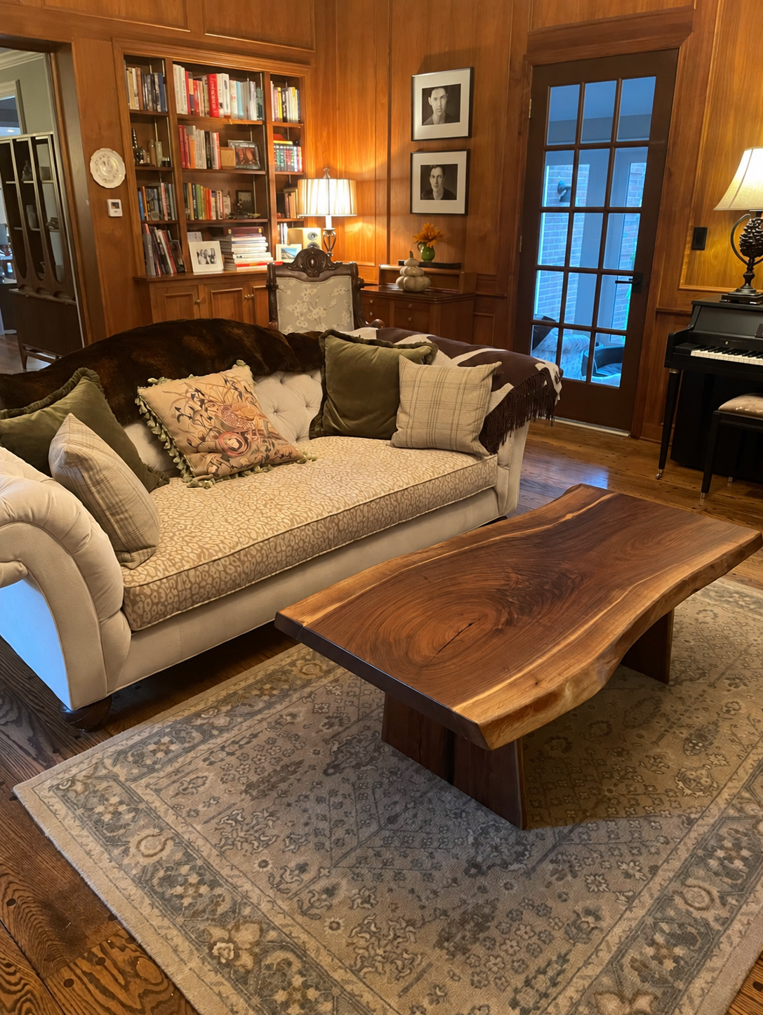 Beautiful Live Edge Black Walnut Coffee Table