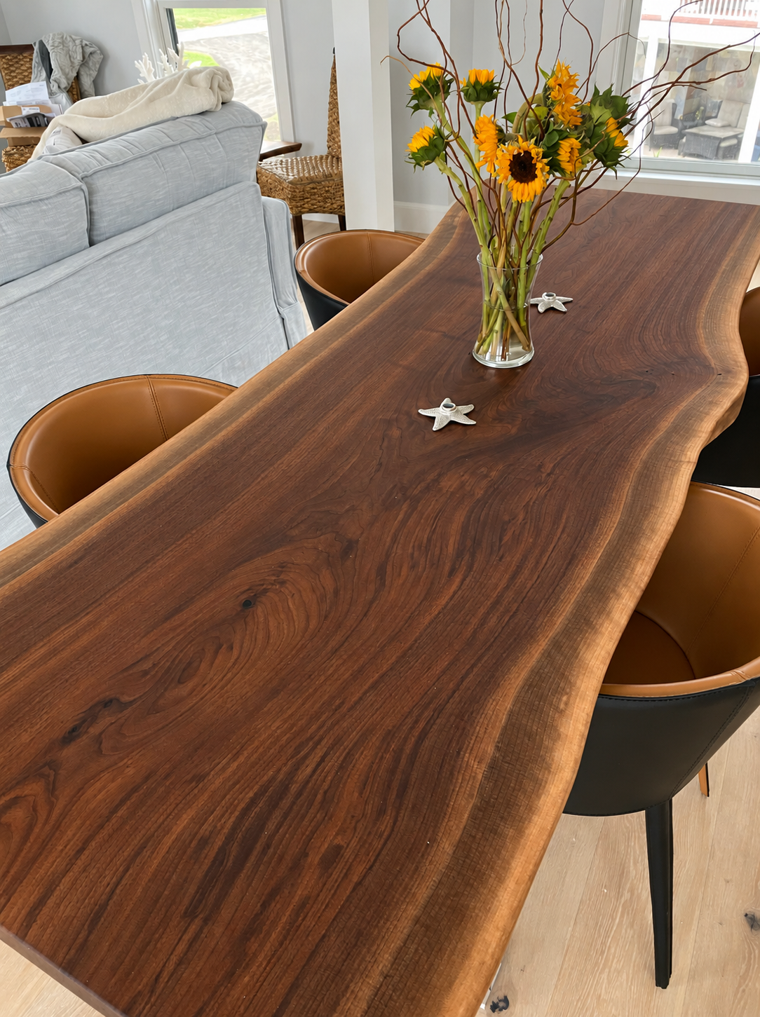 Live Edge Black Walnut Dining Table