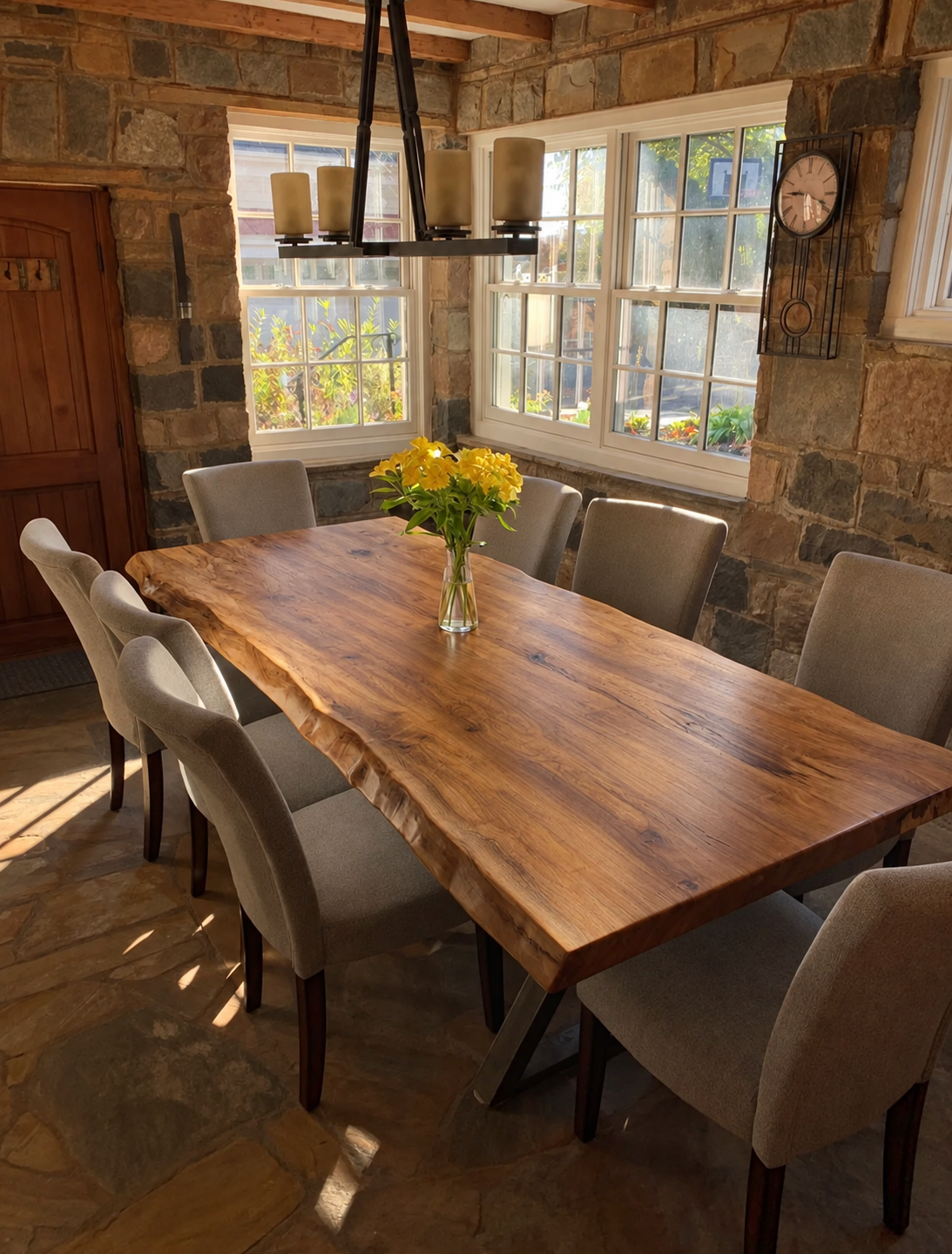 Beautiful English Elm Dining Table