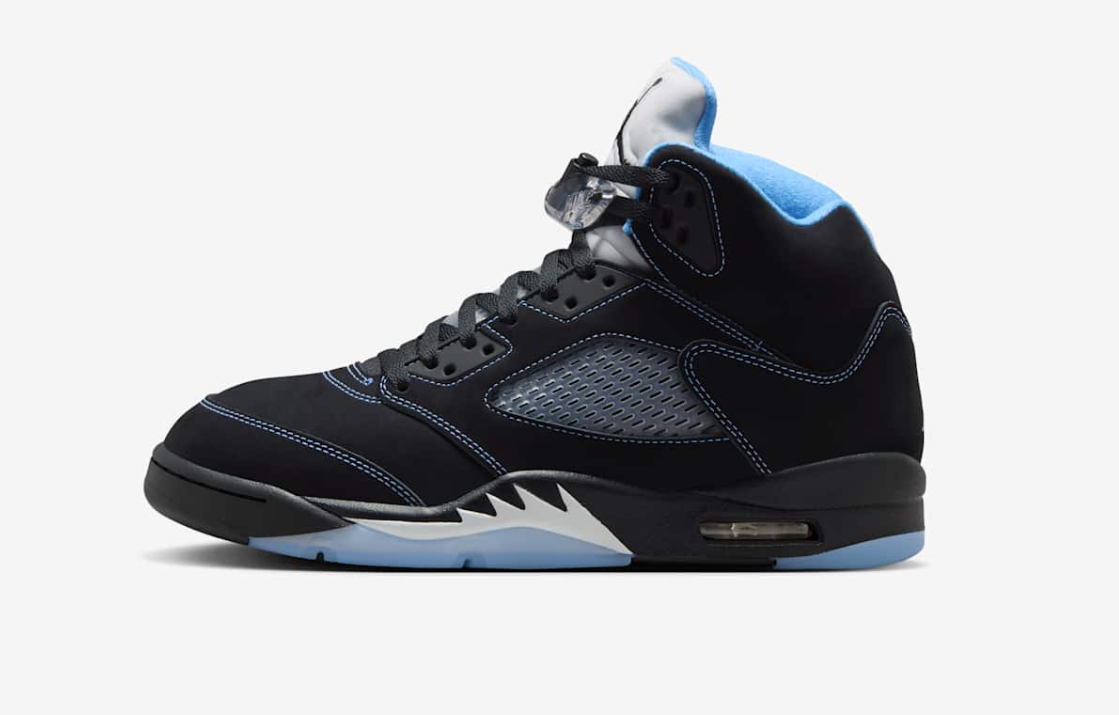 Air Jordan 5 Black / University Blue