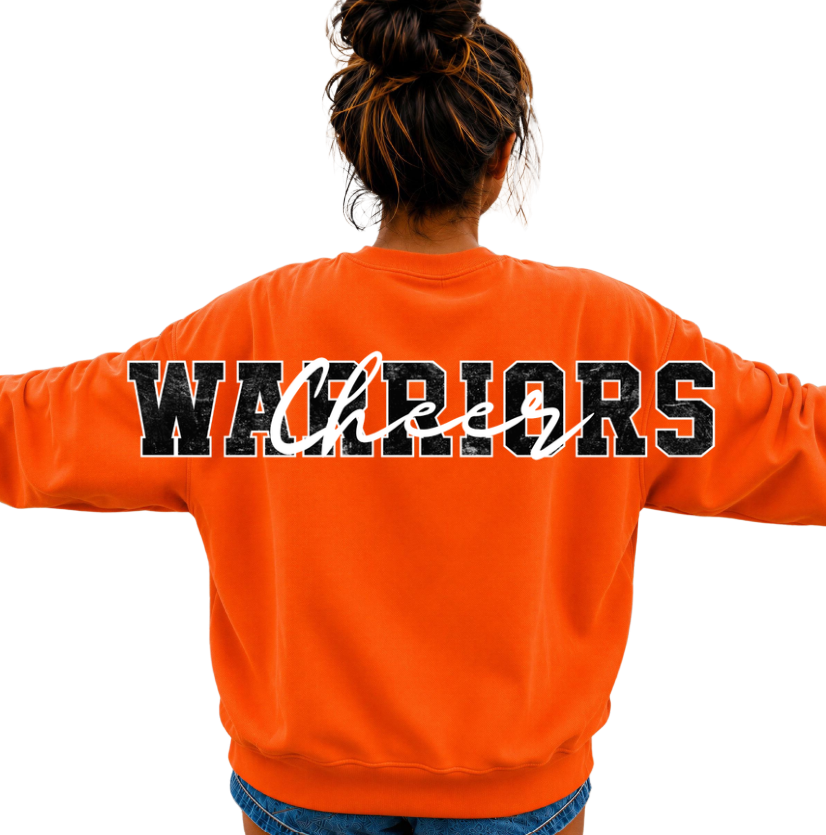 Adult  & Youth MJW Cheer Oversized Letters Crewneck