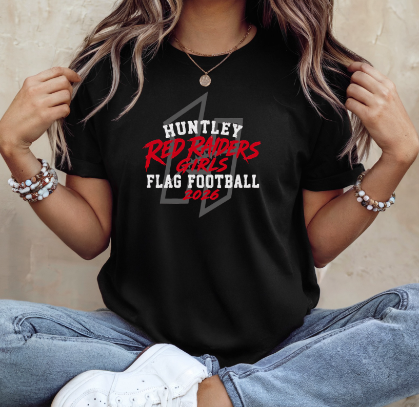 Huntley Red Raiders Flag 2026 Black Mock.png