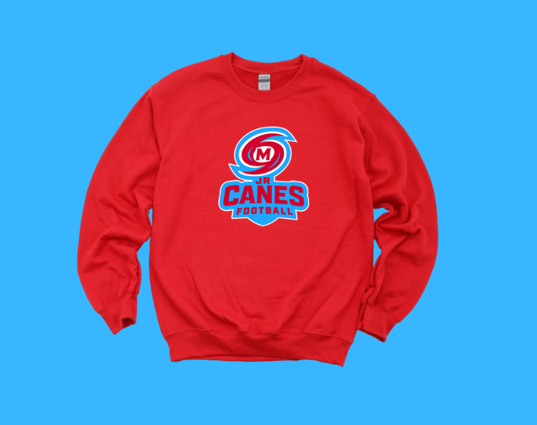 Adult Jr. Canes Hurricane Football Logo