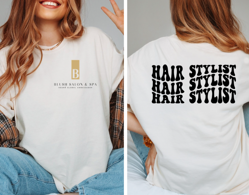 hairstylist white tee mock.png