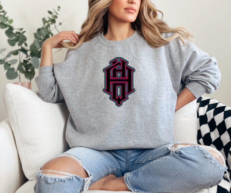 Adult & Youth AHQ Pink and Teal Logo