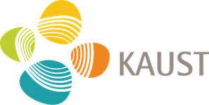 KAUST logo with multicolored abstract design