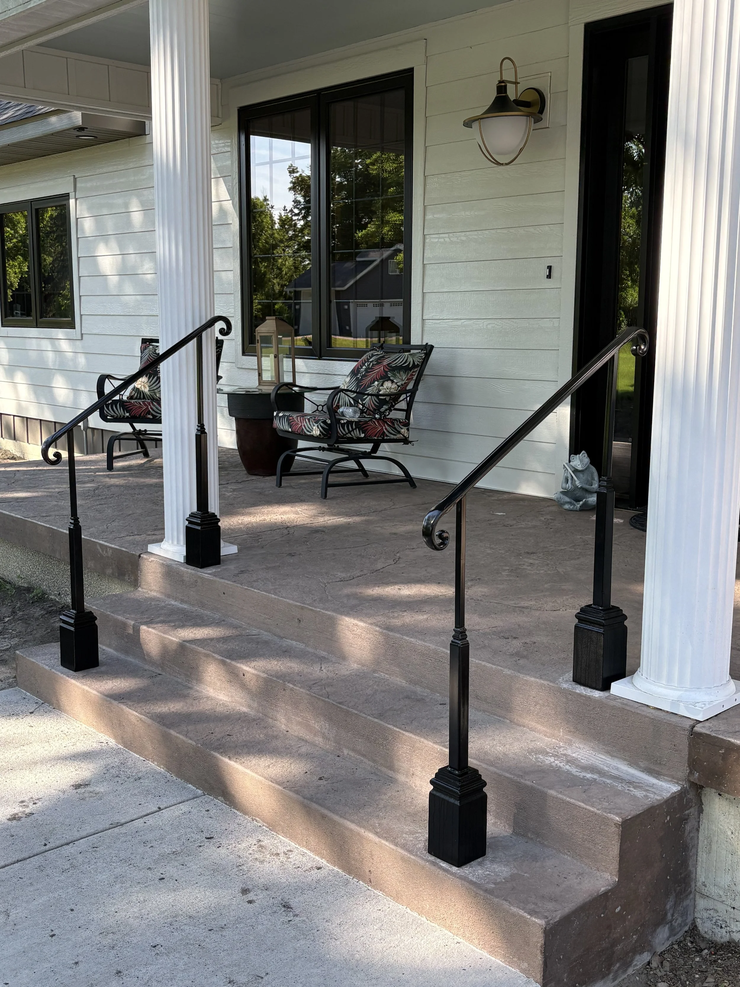 Custom Decorative Cast Iron Front Porch Railings | Thief River Falls, MN