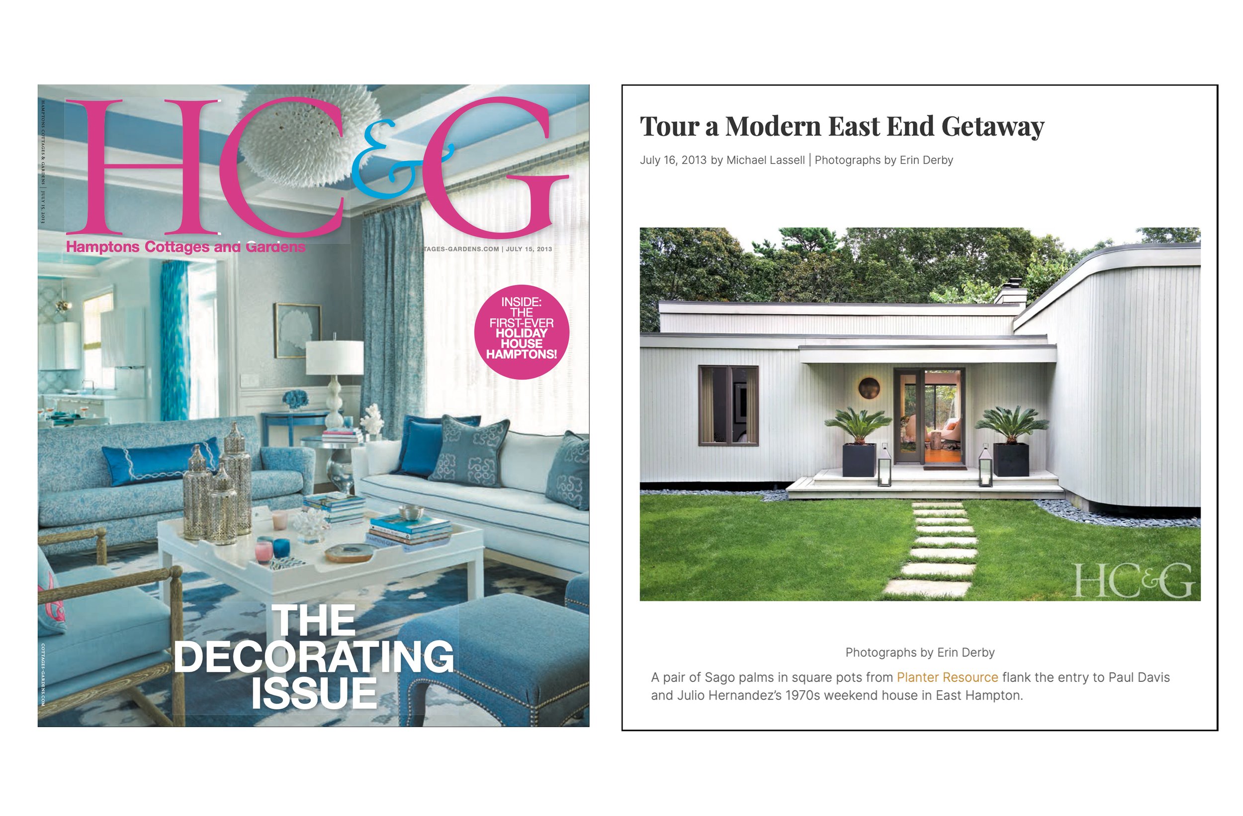 Hamptons Cottages & Gardens - Photography of the home of Paul Davis and Julio Hernandez.