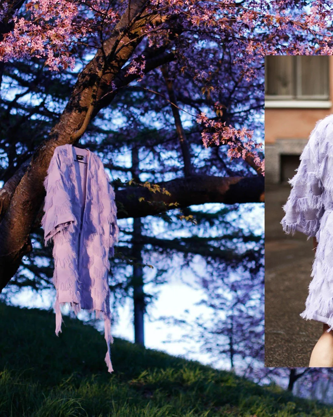 Ihanat hapsu Josephinet hurmaavat eri v&auml;reiss&auml;, suosikiksi on noussut ihanainen Laventelin s&auml;vy.

Josephine toimii niin takkina kuin mekkonakin, vy&ouml;n voi sitoa joko eteen tai luoda lis&auml;&auml; mekkohenkisyytt&auml; sitomalla v