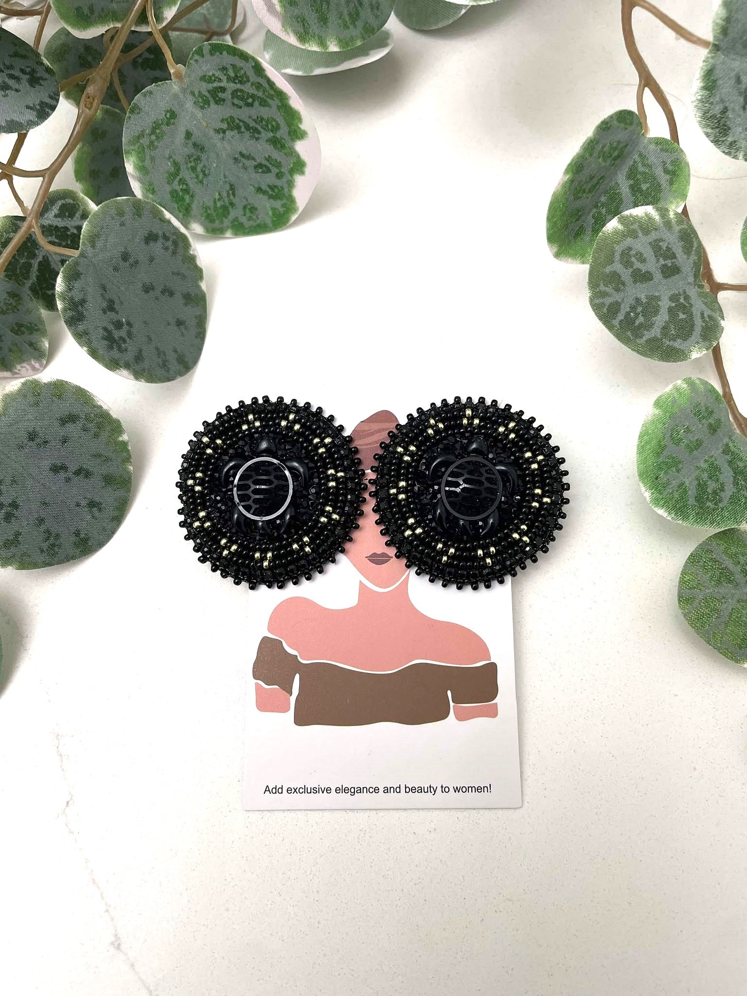 Black Turtle Studs