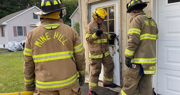 On Monday MHFD members practiced cutting techniques with various saws and tools. Members also freshened up forcible entry techniques. Practice and muscle memory makes perfect. The Mine Hill Fire Department is proud to serve the community of Mine Hill