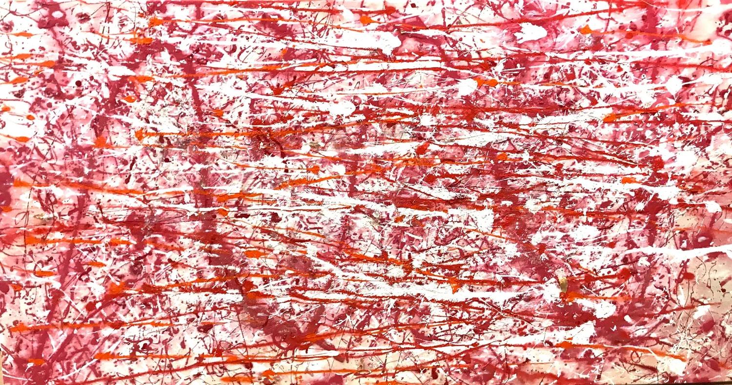 Ron Burkhardt — Earth Art, "Snowfire" 37 × 70 in.