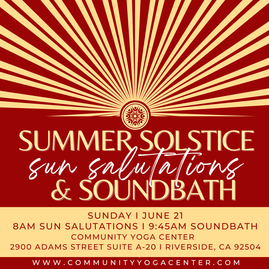 Summer Solstice Sun Salutations with Kristin - Soundbath with Mike