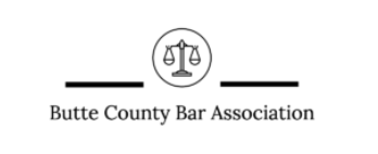 Logo of Butte County Bar Association featuring scales of justice