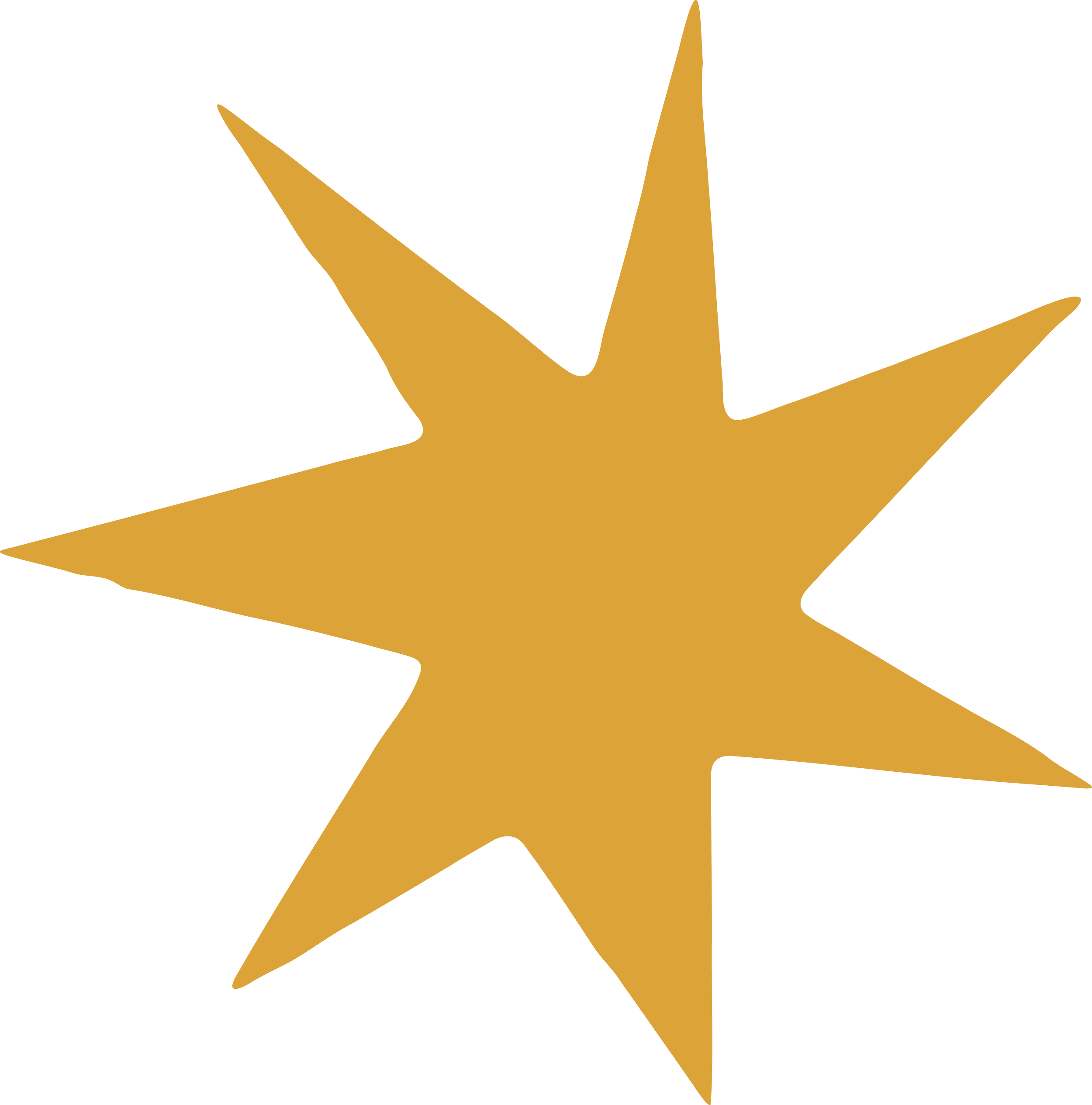 Gold star with transparent background