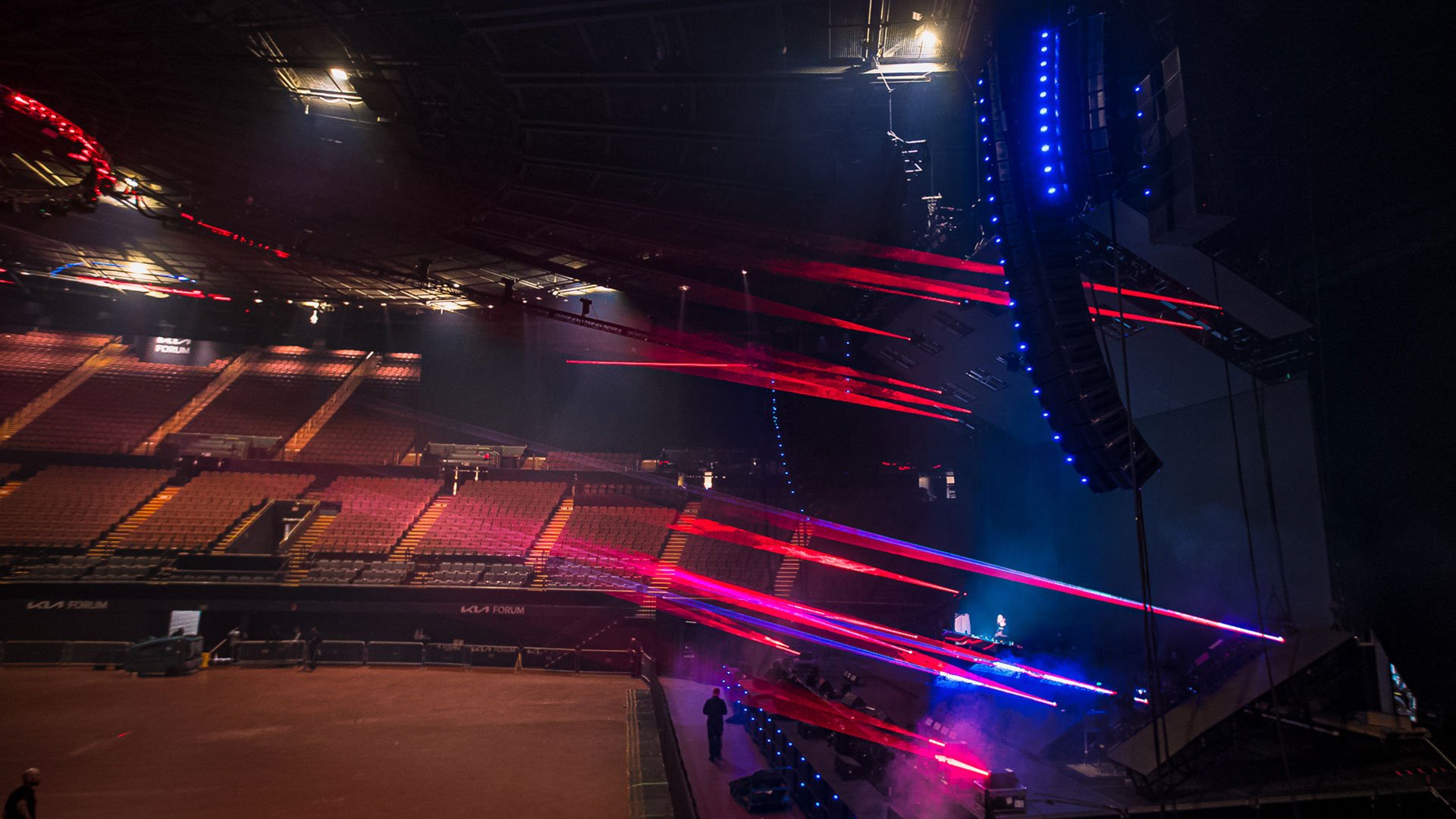 PK Sound Trinity package for Subtronics's concert at Kia Forum 2023