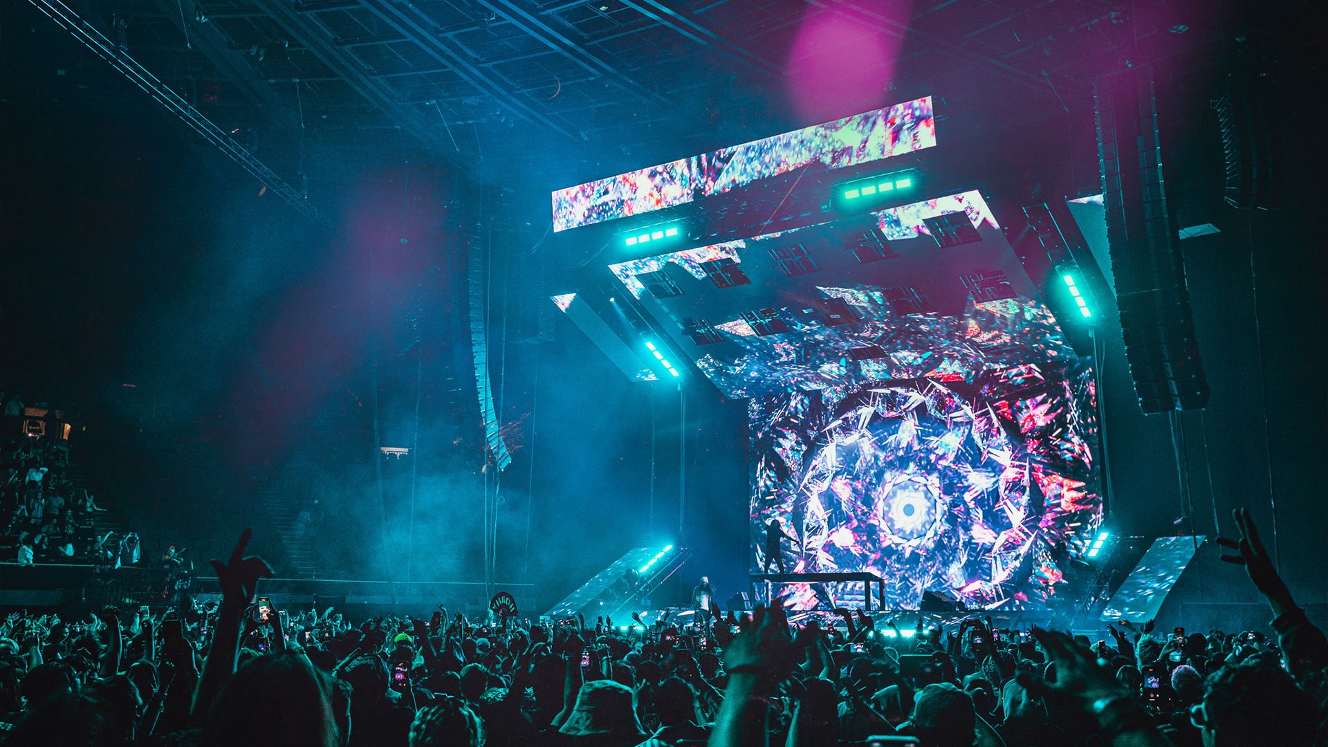 PK Sound Trinity package for Subtronics's concert at Kia Forum 2023