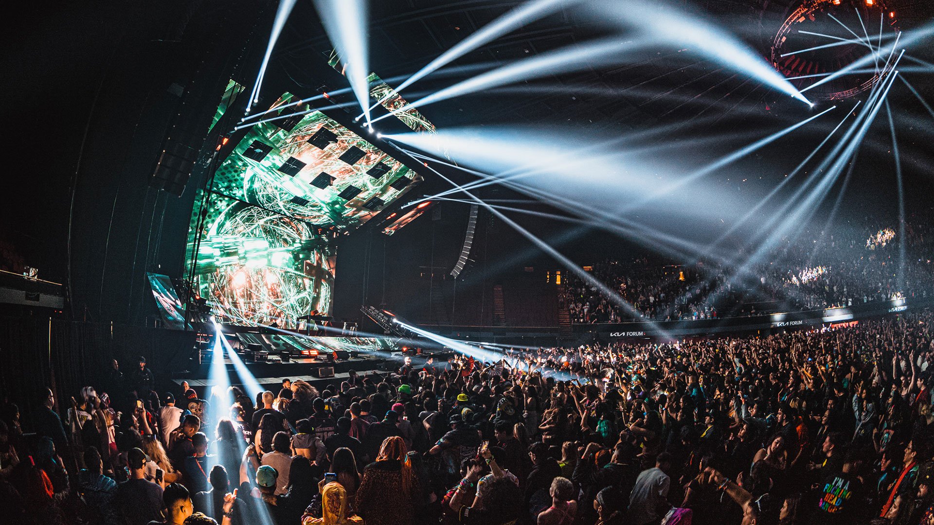 PK Sound Trinity package for Subtronics's concert at Kia Forum 2023