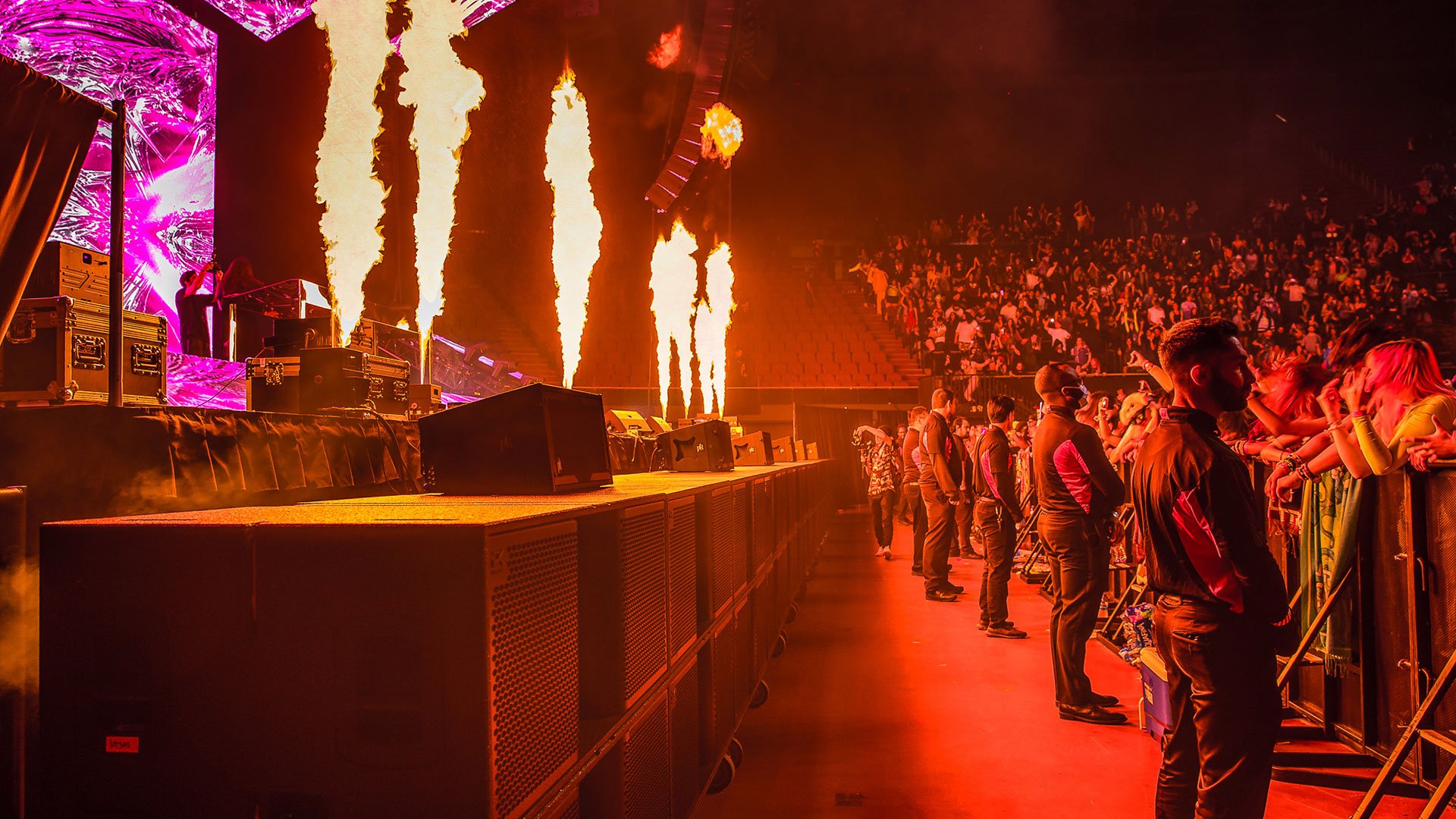 PK Sound Trinity package for Subtronics's concert at Kia Forum 2023