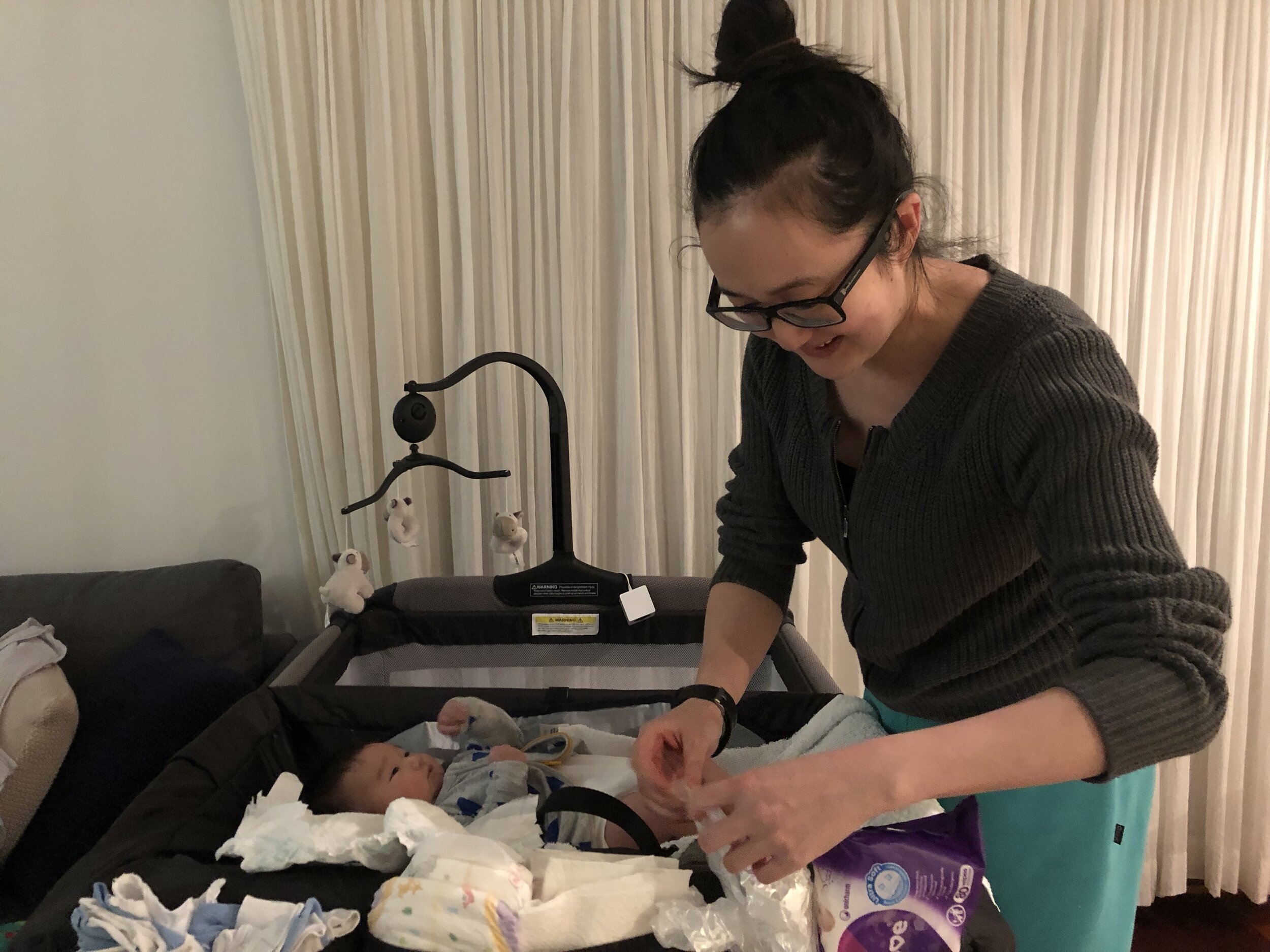 And then I saw the baby.