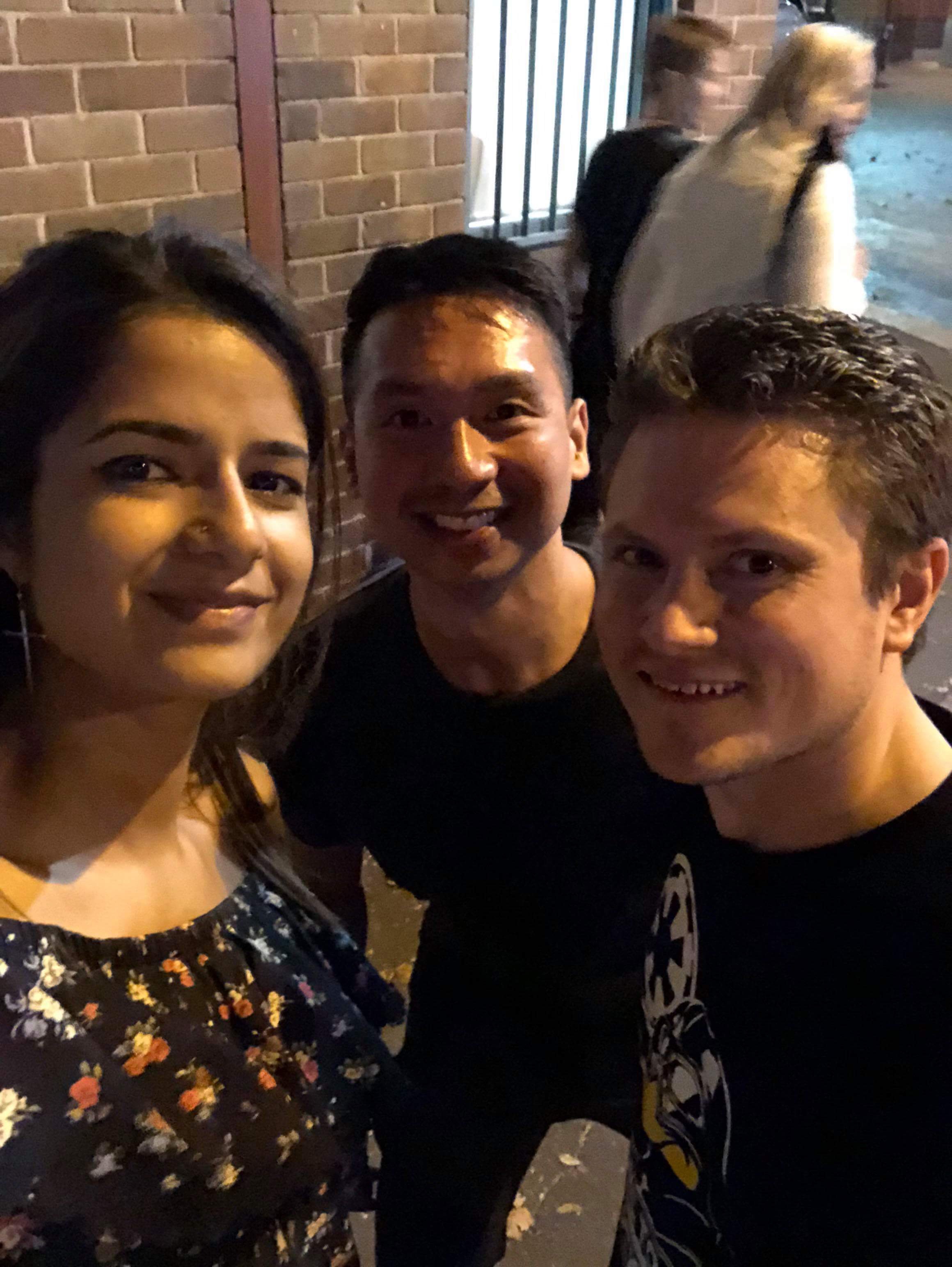 Dinner with my Airbnb host from Berlin