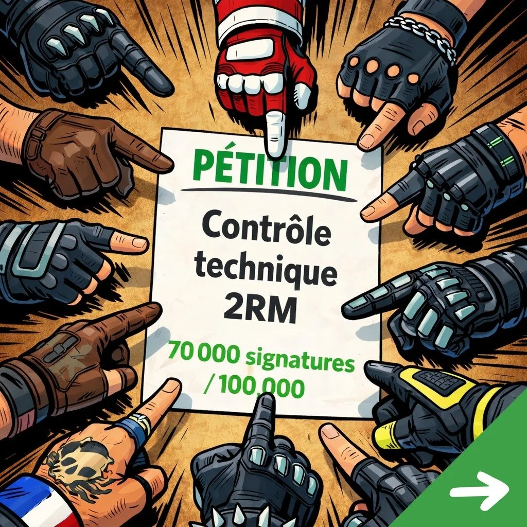 📣 70 000 signatures / 100 000 !

La p&eacute;tition pour l'abrogation du Contr&ocirc;le Technique 2RM a atteint 70.000 signatures sur 100.000 pour pouvoir la pr&eacute;senter et examiner par l'Assembl&eacute;e Nationale.

Signer la p&eacute;tition c