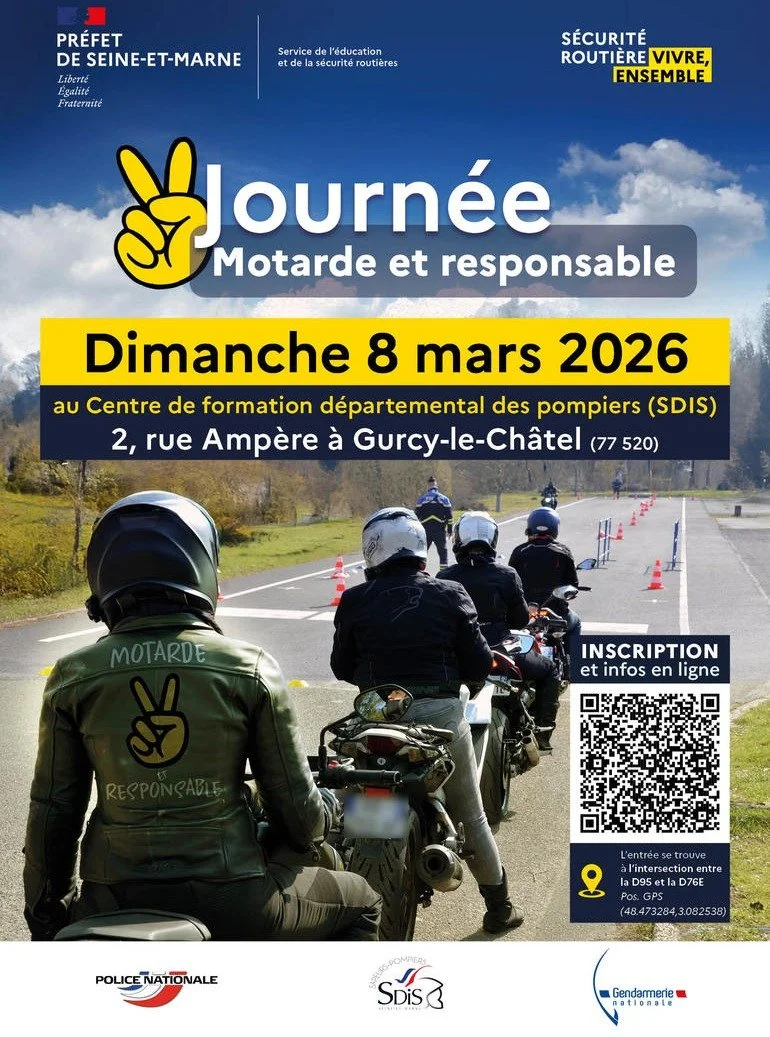 🚨 Hey les motardes, une journ&eacute;e moto avec la gendarmerie &ccedil;a vous branche ?

D&eacute;p&ecirc;chez-vous ! &Ccedil;a part tr&egrave;s vite !

https://www.seine-et-marne.gouv.fr/Actions-de-l-Etat/Education-et-securite-routieres/Politique-