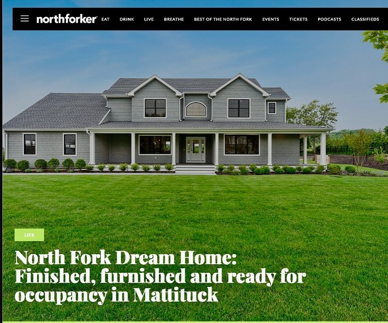 Finished, Furnished, and Move-In Ready Perfection on the North Fork! The last remaining home at the highly sought-after Oasis at Mattituck was featured in the Northforker today. Check out the link in bio!