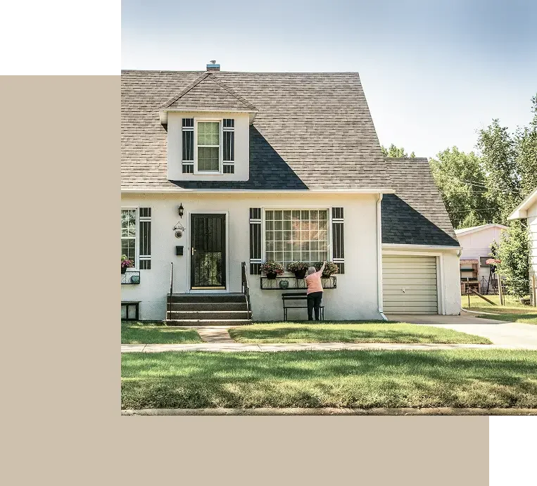 Well-maintained asphalt shingle roof on a Santa Barbara home representing professional roofing services.