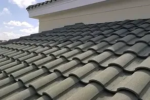 Concrete tile roof on a Santa Barbara home