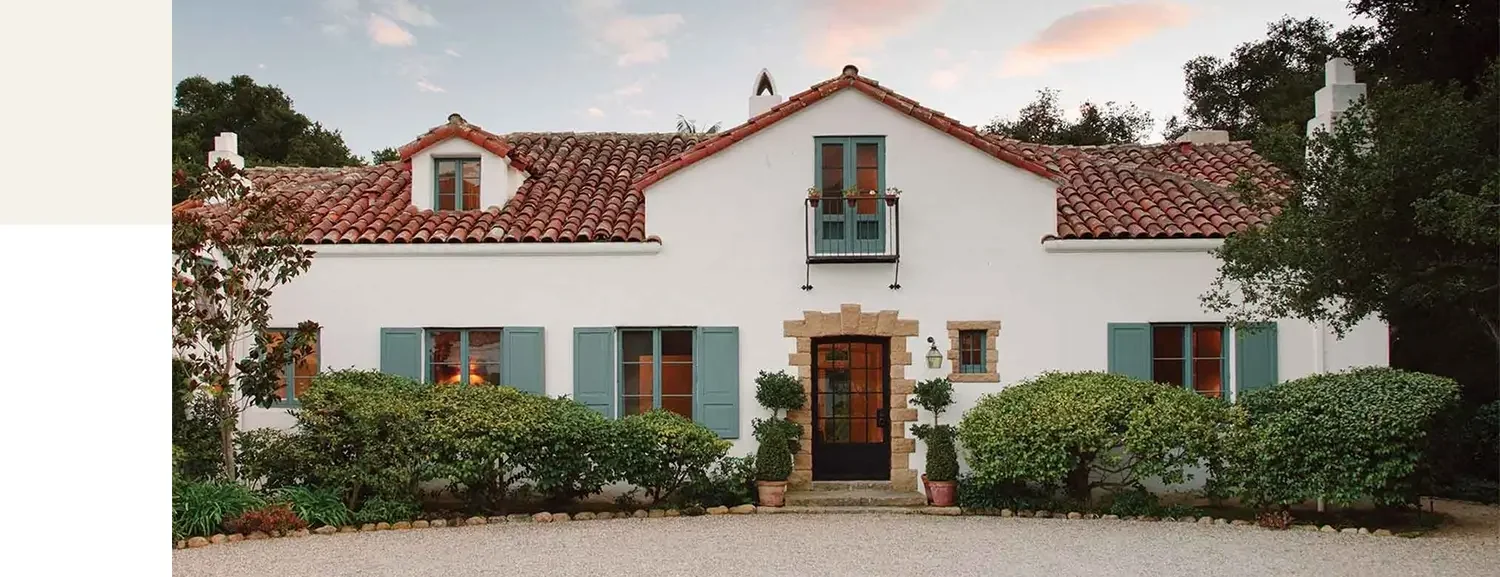 Residential clay tile roof installation performed by expert Santa Barbara roofing contractors.