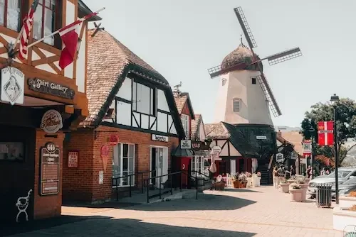 Roofing company in Solvang, CA, specializing in Danish-style architecture and traditional roofs.