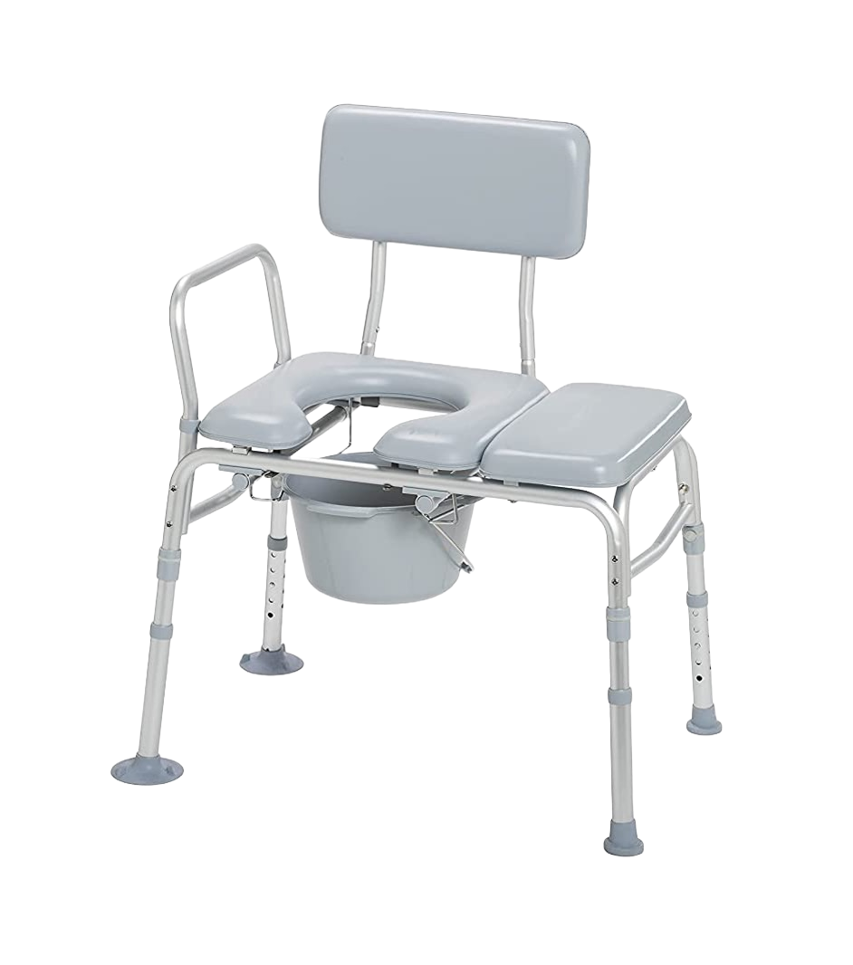 Transfer Bench with Commode Opening — &Health