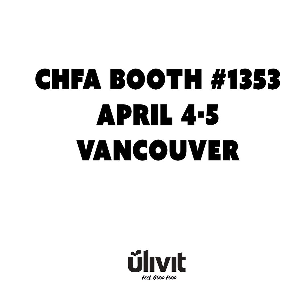 Come say hi and try some tasty treats! 😋  #chfawest #ulivit #tasty #yvr