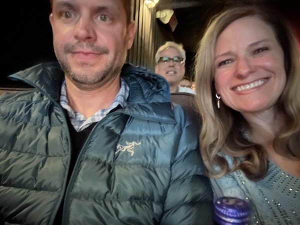 Evan and Kristin Horstman at the pre-screening of "The Coddling of the American Mind" movie.