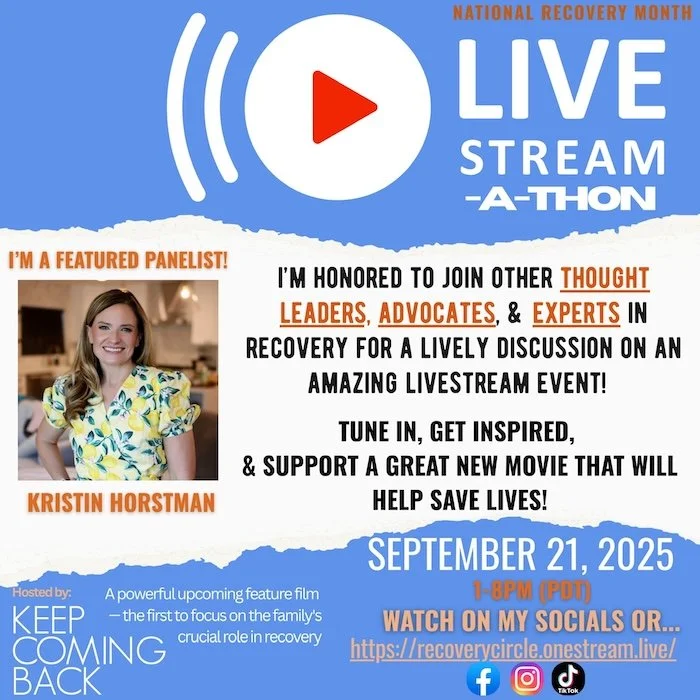 Keep Coming Back Film, Live stream-a-thon, Panelist Kristin Horstman