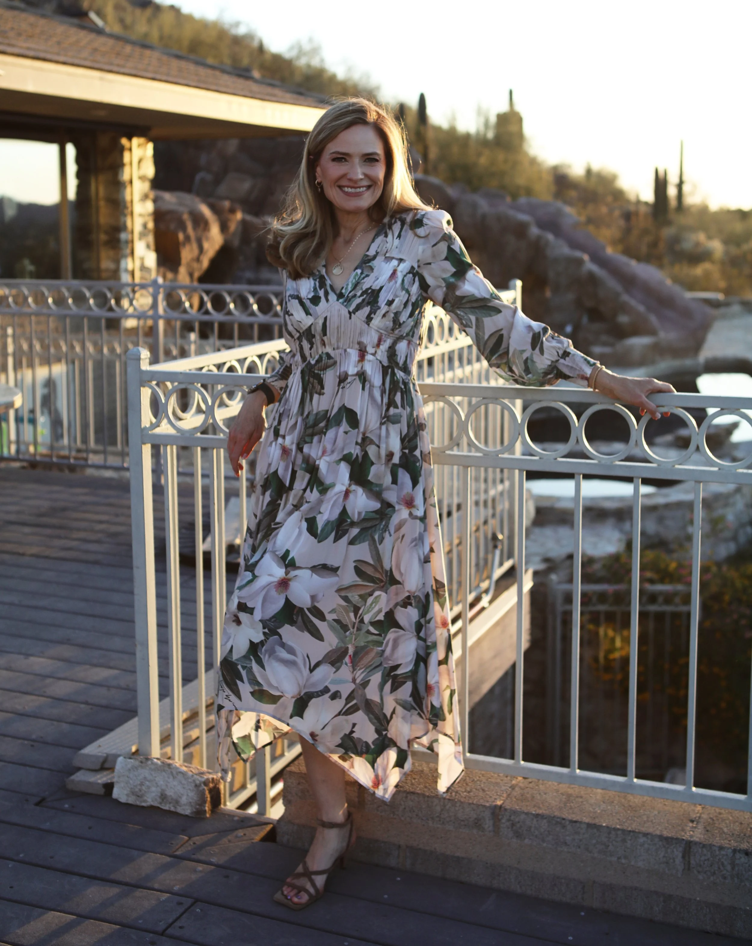 Kristin Horstman Health and Gray Area Drinking Coach standing on deck