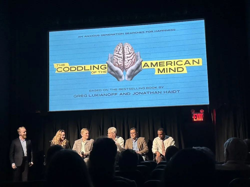 Post-screening Q&Q of the movie preview for "The Coddling of the American Mind" Movie.
