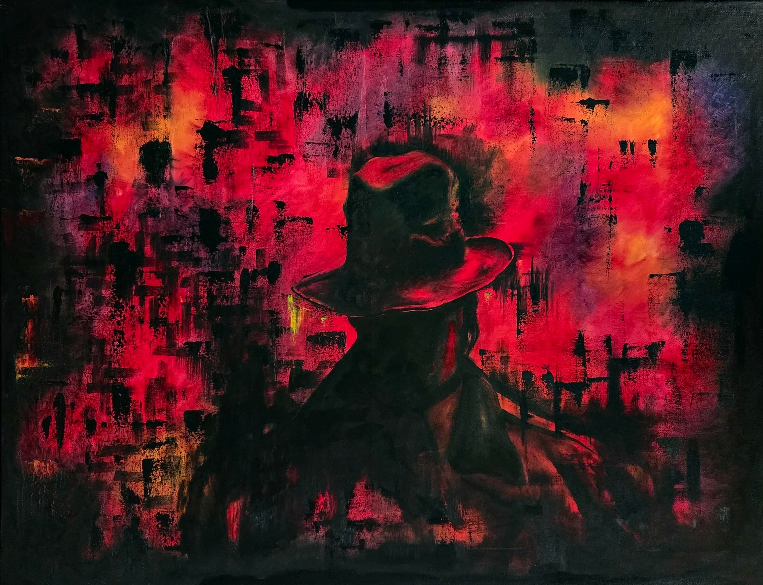 "Silent Observer" (28"x20") Oil on Canvas