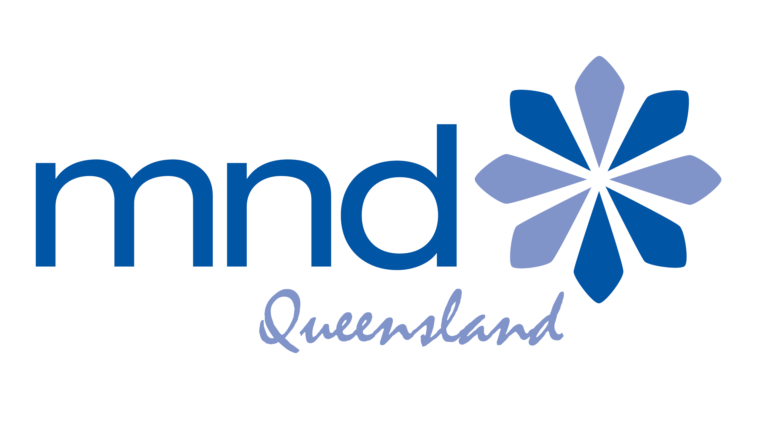 The logo of MPD Queenland featuring the acronym 'MPD' in blue with a stylized blue flower and the word 'Queenland' in cursive.