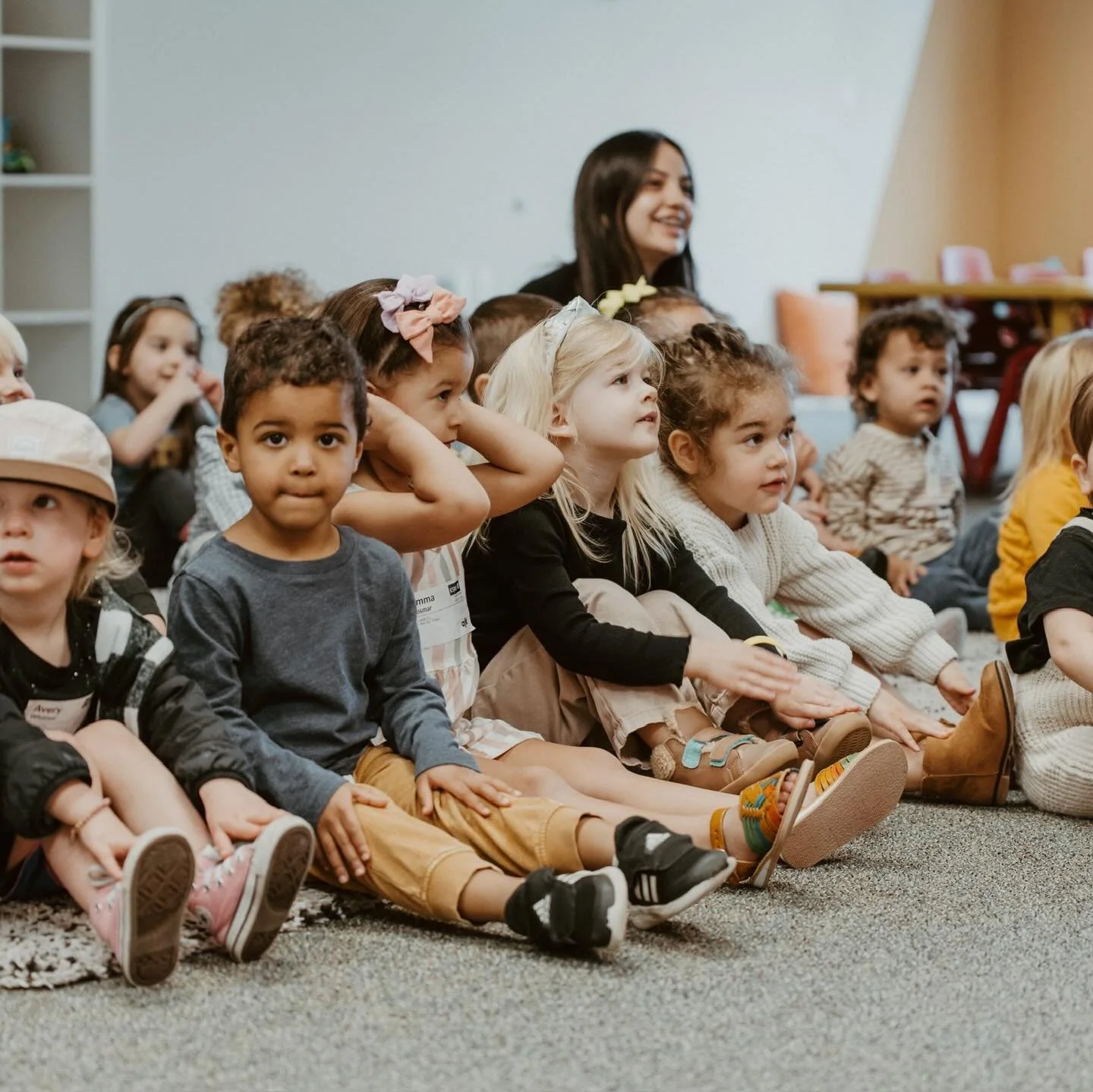 patiently waiting for Christmas&hellip; join us on Christmas Eve at 2pm or 4pm (&amp; again at 11pm for evensong!!) 
PreK rooms are open and K-5th have a special play they will be showing in the garage. SEE YOU THEN!!!