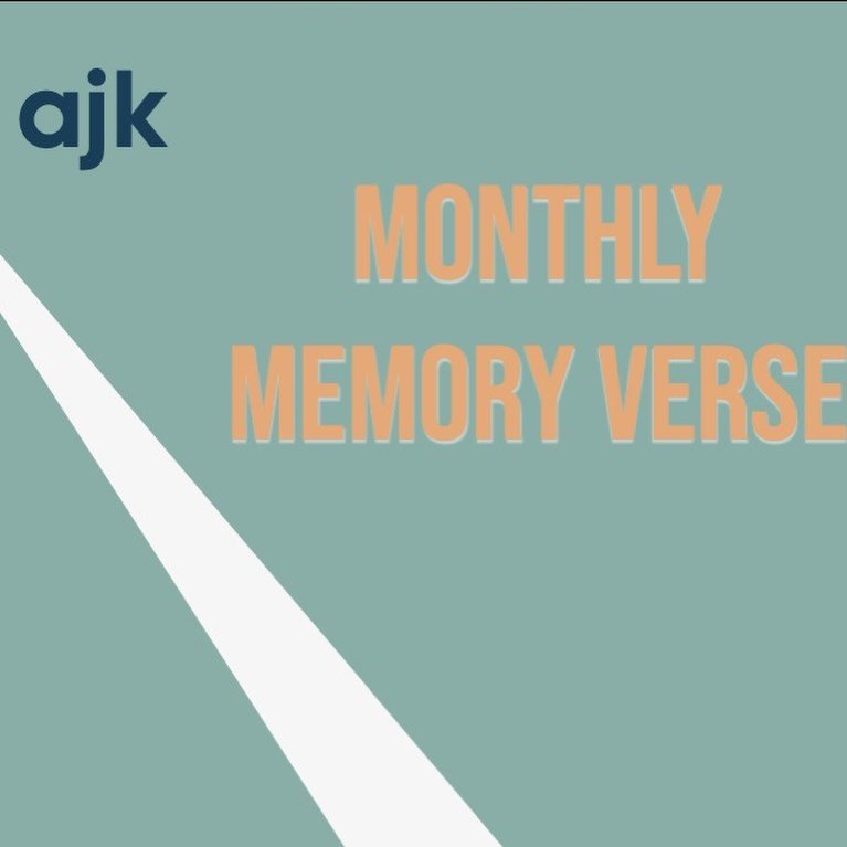 new month, new cool memory verse 😎 this month is all about the adventure it is to follow Jesus, can&rsquo;t wait to see you Sunday 🏕️