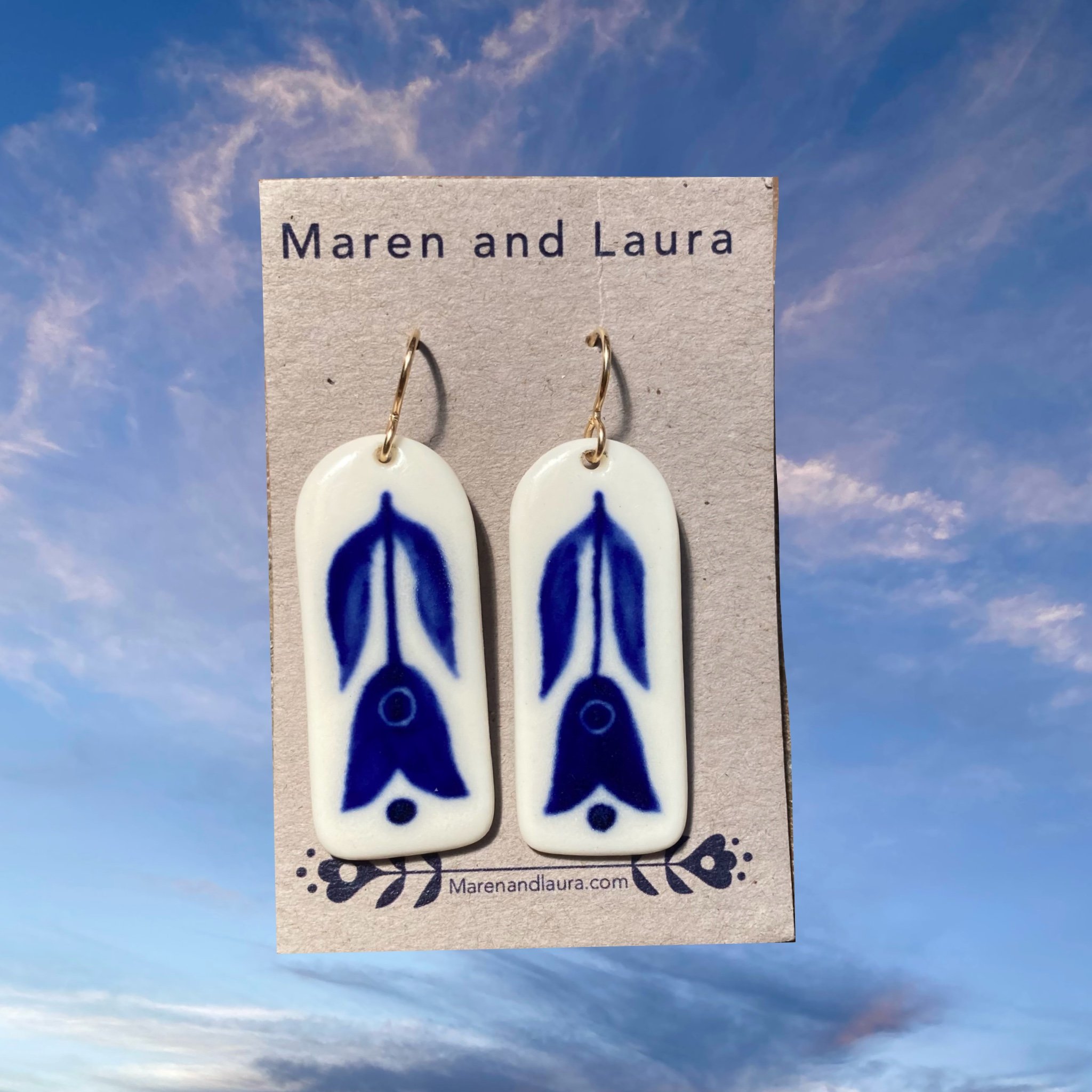 Rounded Rectangle Earrings - Large no.1