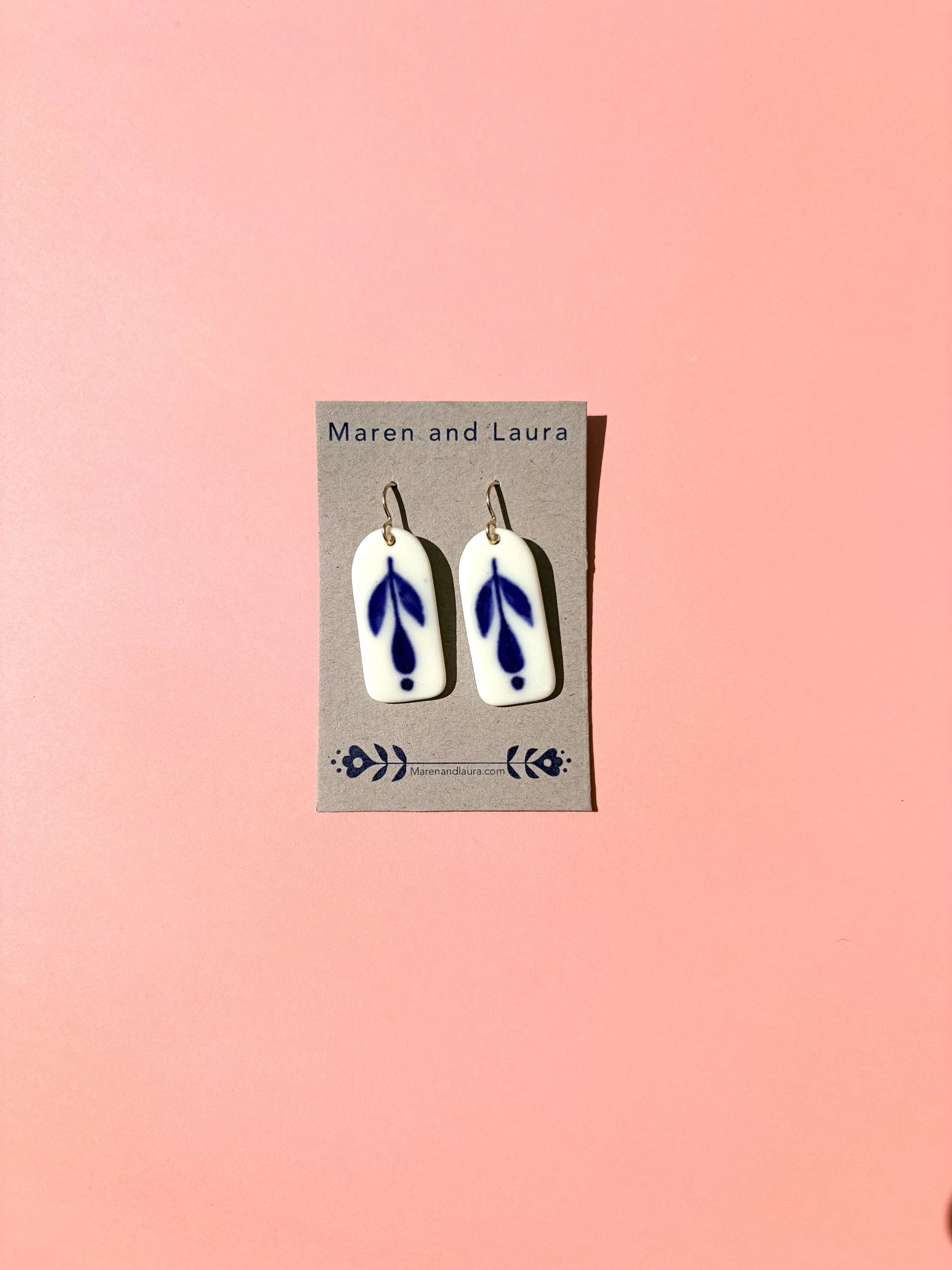 Rounded Rectangle Earrings - Small no.1