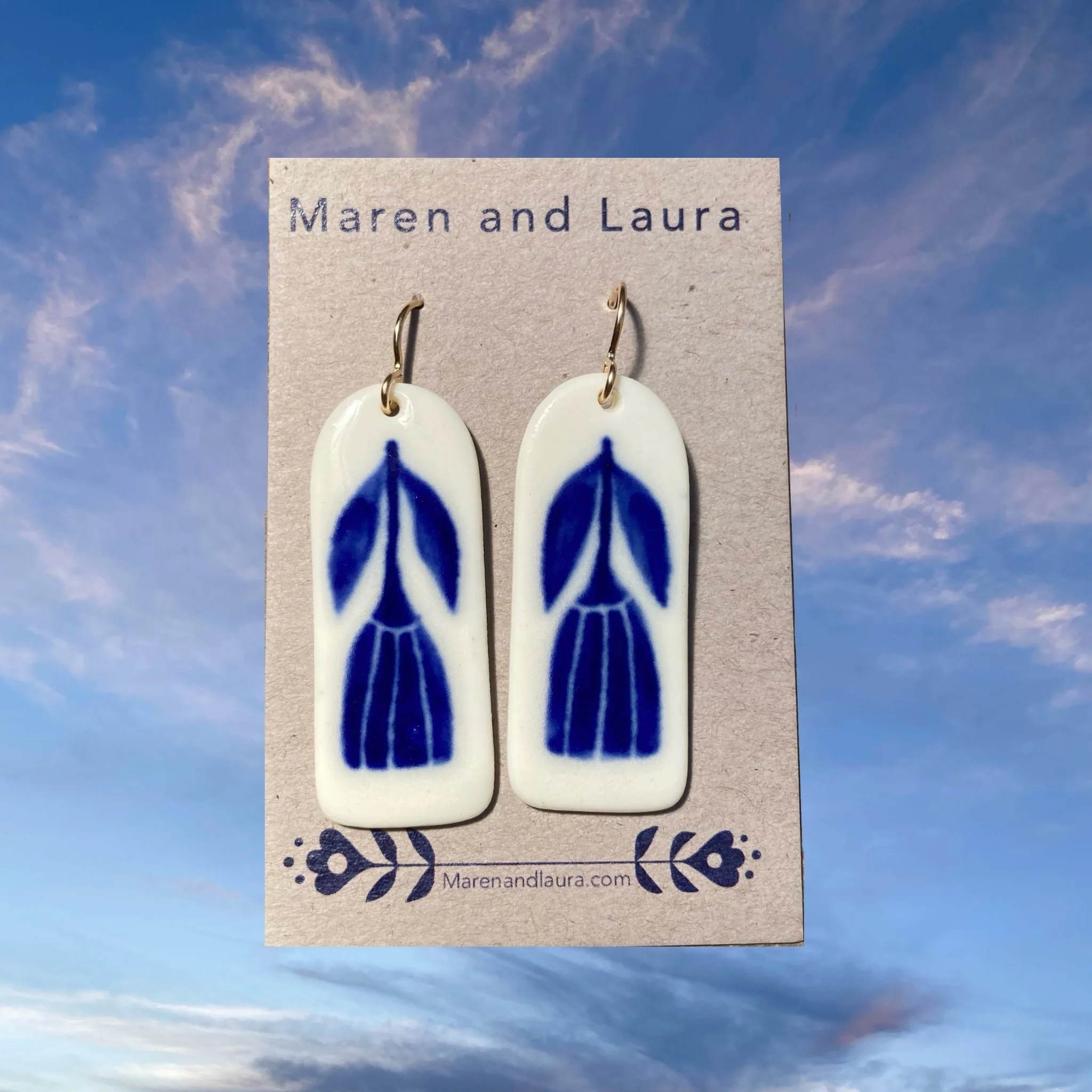 Rounded Rectangle Earrings - Large no.3