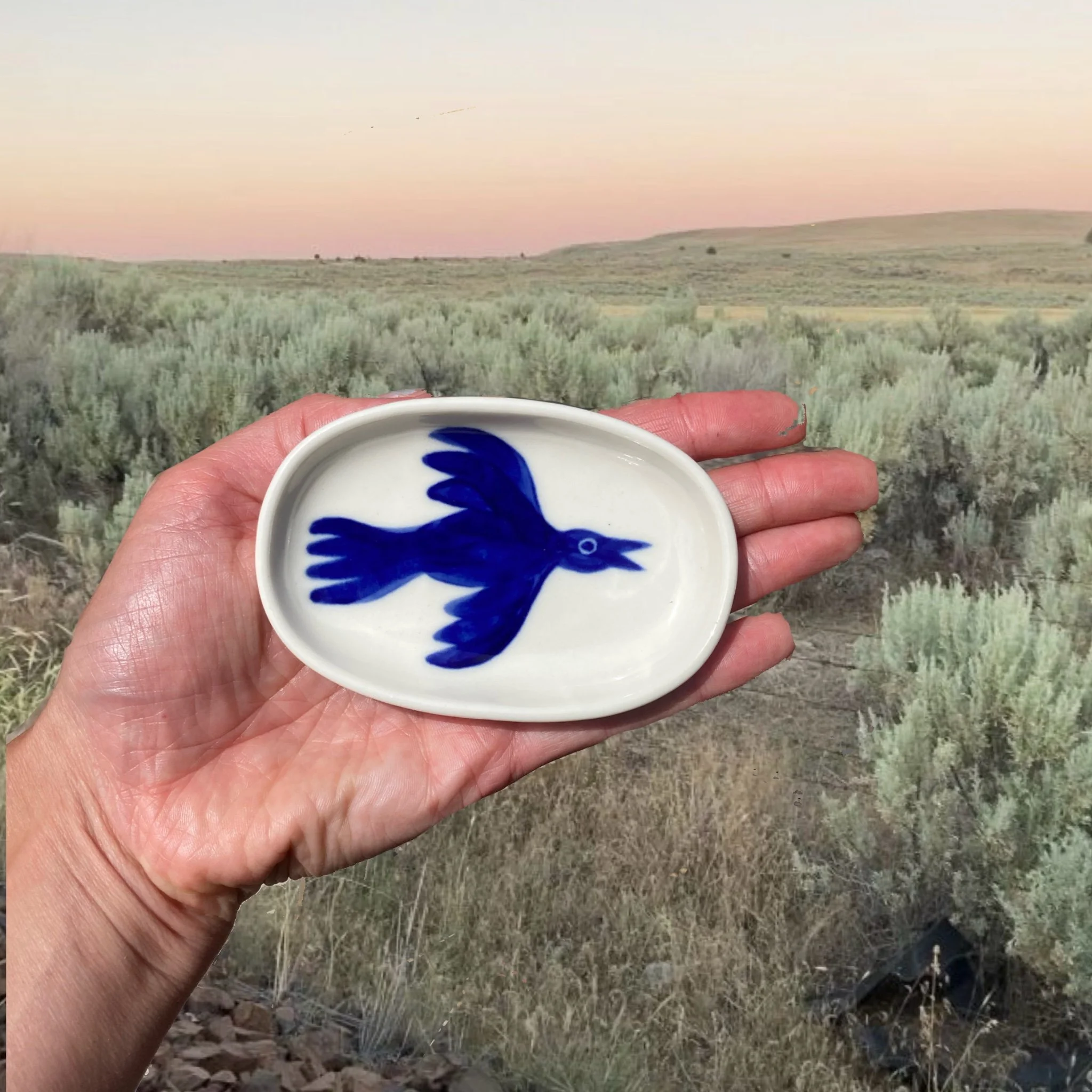 Oval Dish - Smallest no.4 bird