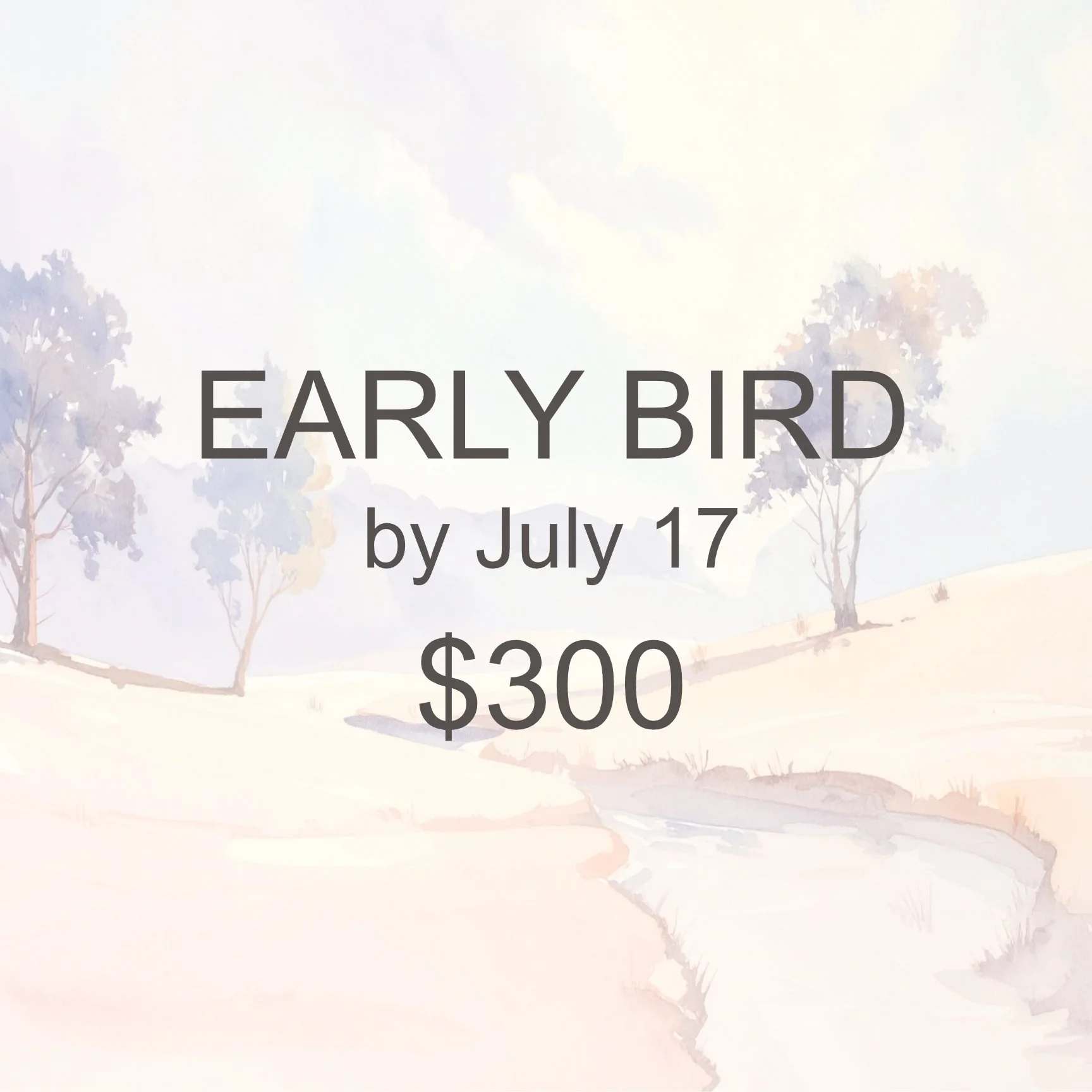 Early Bird $300