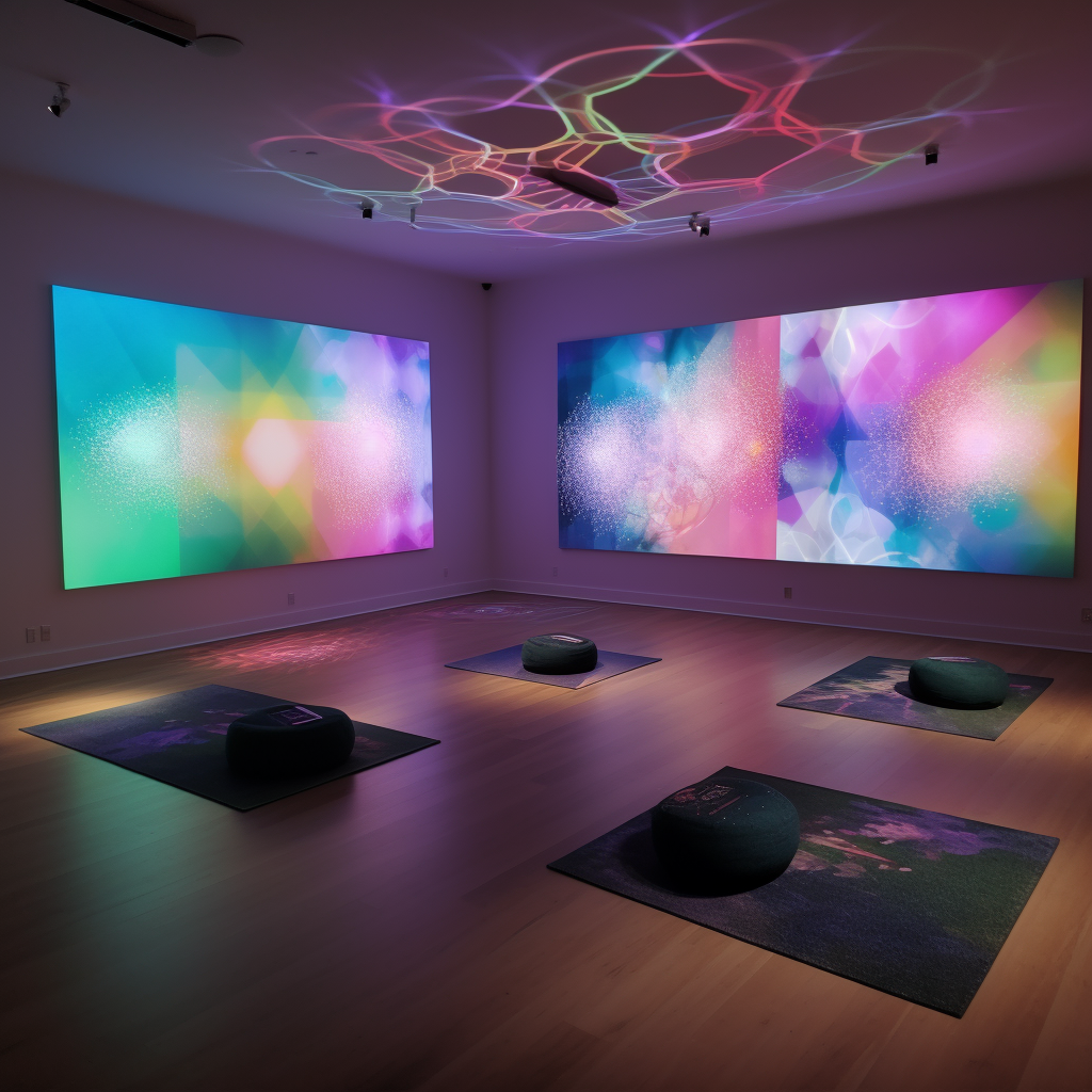 Elevate your wellness experience with custom immersive installations that combine meditation, sound, and projection. Our unique approach to immersive wellness combines technology with holistic wellness techniques to deliver captivating and calming ex