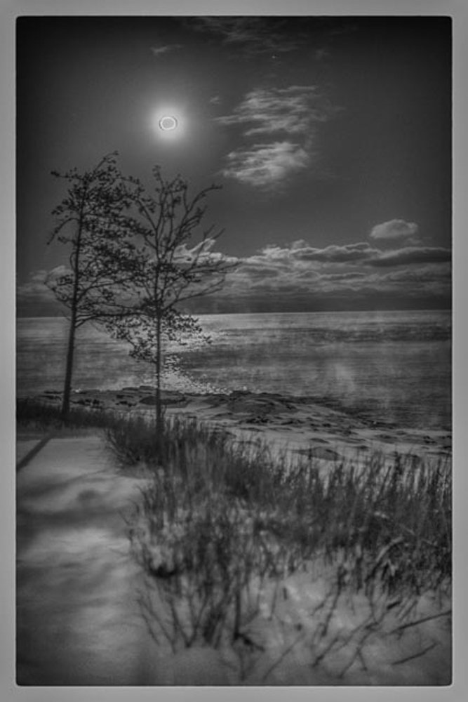 Moon Rise over Lake Superior