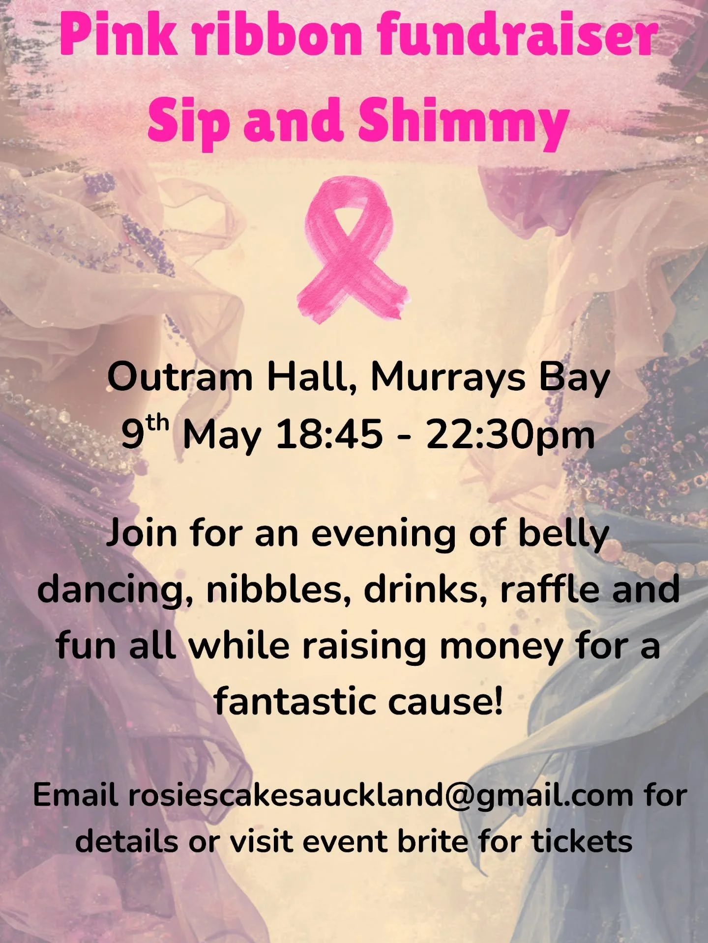Who's coming????

Tickets are on sale via eventbrite (dm if you'd like me to send you the direct link to book).

Come along to learn to shimmy, undulate and circle those hips!! Super casual and fun dance class, raffle with lots of amazing support fro